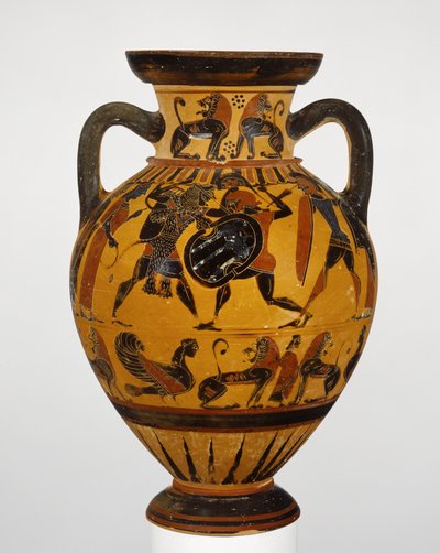 Euboean Black-Figure Neck Amphora by Greek